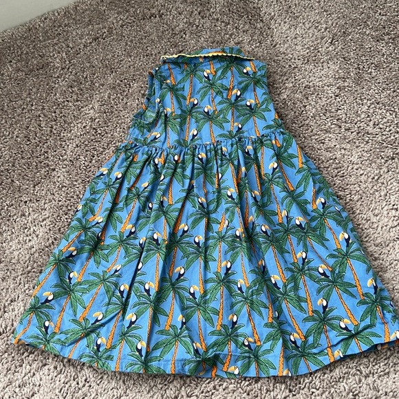 Jojo Maman Bebe Palm Toucan Blue Toddler Dress - Picture 6 of 7
